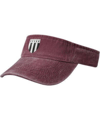 Blason Ville Fr Rennes (Ille-Et-Vilaine) Sun Visor Hats for Women Men Adjustable Sports Sun Hats Golf Cap Red $11.83 Sun Hats