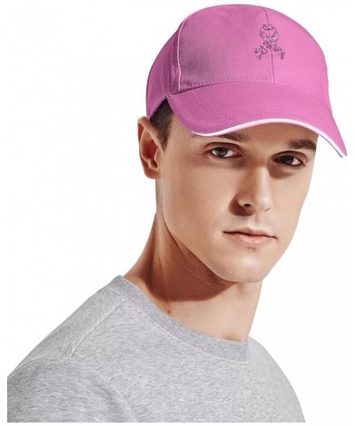 Breast Cancer Awareness Pink Ribbon Baseball Cap Hat Mens Women's Washed Cool Cap Adjustable Snapback Travel Hat Pink $10.44 ...