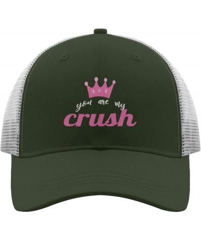 youu are My crushh Cap River hat Apricot Men's Hats Gifts for Mom Hiking Cap Army Green 2 $10.40 Sun Hats