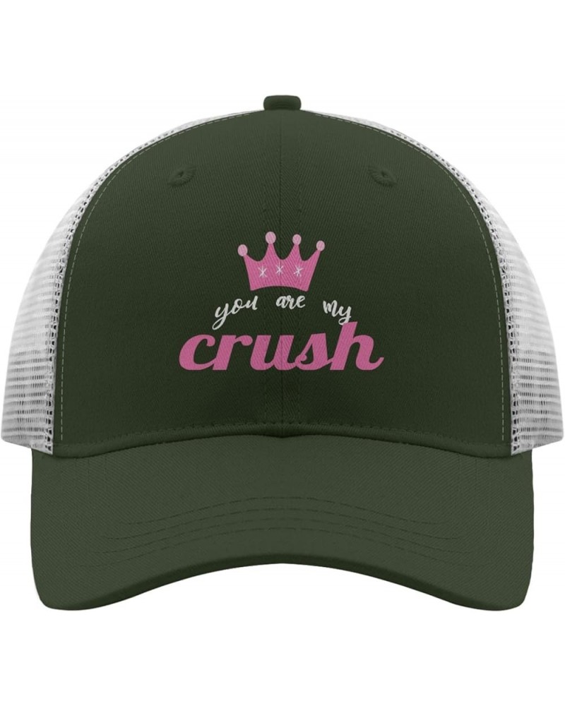 youu are My crushh Cap River hat Apricot Men's Hats Gifts for Mom Hiking Cap Army Green 2 $10.40 Sun Hats