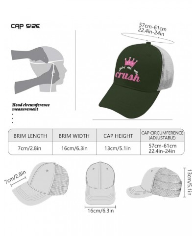 youu are My crushh Cap River hat Apricot Men's Hats Gifts for Mom Hiking Cap Army Green 2 $10.40 Sun Hats