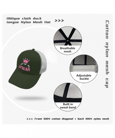 youu are My crushh Cap River hat Apricot Men's Hats Gifts for Mom Hiking Cap Army Green 2 $10.40 Sun Hats