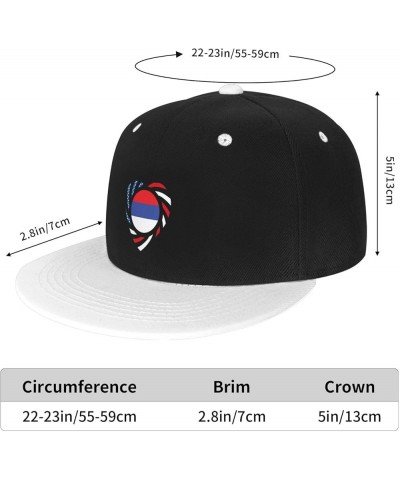 We Heart America and Republika Srpska Love Forever Baseball Cap for Men Women Snapback Hat Adjustable Flat Bill Hats White $1...