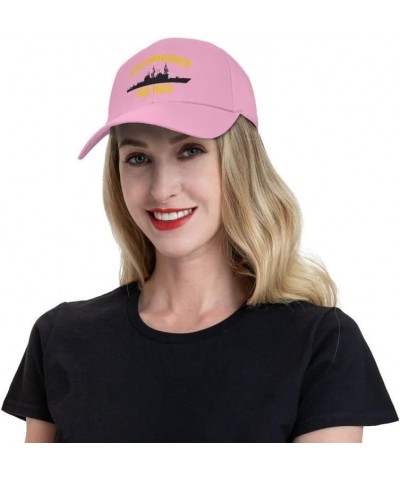 USS Spruance DD 963 Flag-Baseball Caps Denim Hats Cowboy Knit hat Fisherman's hat Pink $14.56 Baseball Caps