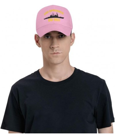 USS Spruance DD 963 Flag-Baseball Caps Denim Hats Cowboy Knit hat Fisherman's hat Pink $14.56 Baseball Caps