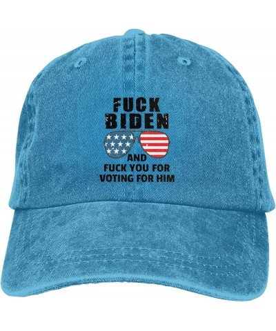 Fuck Biden Harris Cowboy Hat Men Vintage Baseball Cap Women Dad Hat Sun Hat Adjustable Trucker Hat Black Blue $8.60 Baseball ...