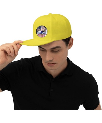 Snapback Baseball Cap Yin Yang Tree Haiti Flag Hat Yellow $9.65 Baseball Caps