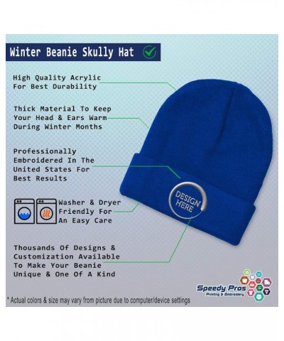 Beanies for Men Show Heifer Embroidery Winter Hats for Women Acrylic Skull Cap 1 Size Royal Blue Design Only $12.91 Skullies ...