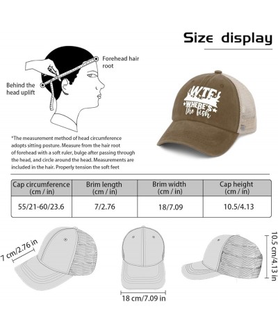 Cowboy hat Men WTF Where's The Fish Womens Trucker hat Women Baseball hat Gifts for Daughter Sun Hats Pigment Khaki02 $11.43 ...