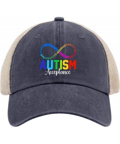 Autism Awareness Acceptance Golf Hat Camping Hat AllBlack Trucker Hat Men Gifts for Dad Golf Hats Purplish Blue04 $10.12 Sun ...