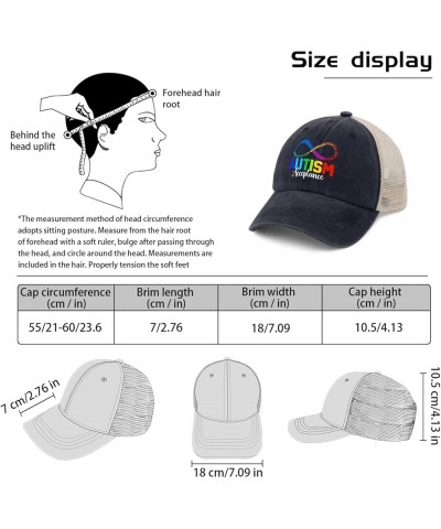 Autism Awareness Acceptance Golf Hat Camping Hat AllBlack Trucker Hat Men Gifts for Dad Golf Hats Purplish Blue04 $10.12 Sun ...