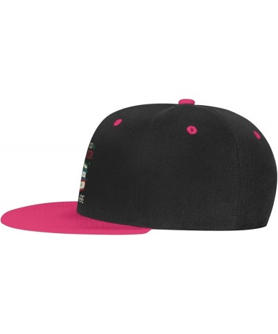 I Closed My Book to Be Here Baseball Cap for Men Women Snapback Hat Adjustable Flat Bill Hats Pink $11.87 Baseball Caps