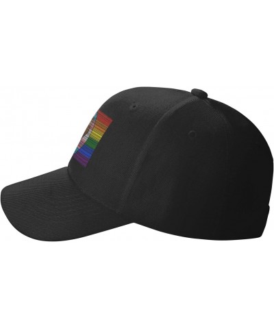 LGBT Gay Trans Pride BLM Fist Flag 1 Classic Duckbill Caps for Stylish Sun Protection Black $13.27 Baseball Caps