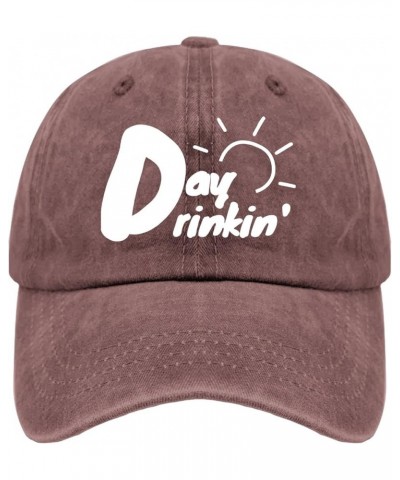 You Had Me at Day Drinking Baseball Cap Happy Dad Hat Pigment Black Mens Hats Gifts for Grandma Cool Caps Wine Red $11.33 Sun...