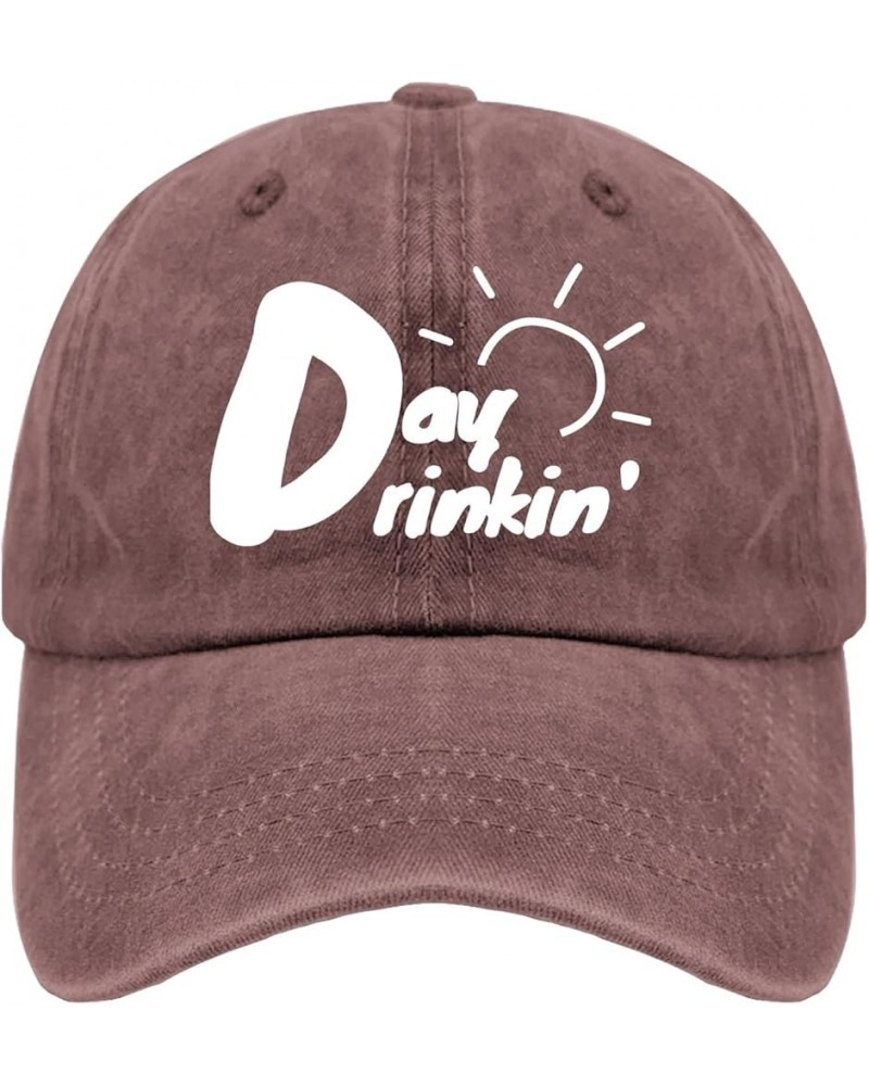 You Had Me at Day Drinking Baseball Cap Happy Dad Hat Pigment Black Mens Hats Gifts for Grandma Cool Caps Wine Red $11.33 Sun...