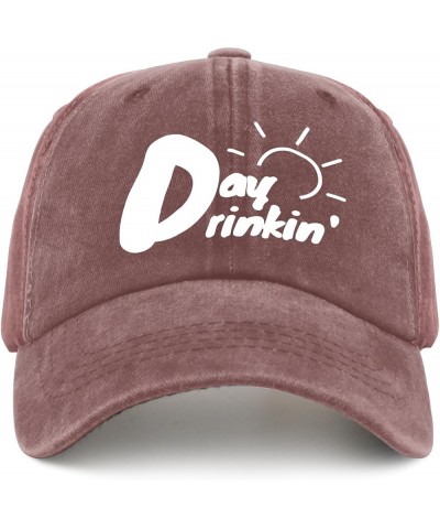 You Had Me at Day Drinking Baseball Cap Happy Dad Hat Pigment Black Mens Hats Gifts for Grandma Cool Caps Wine Red $11.33 Sun...