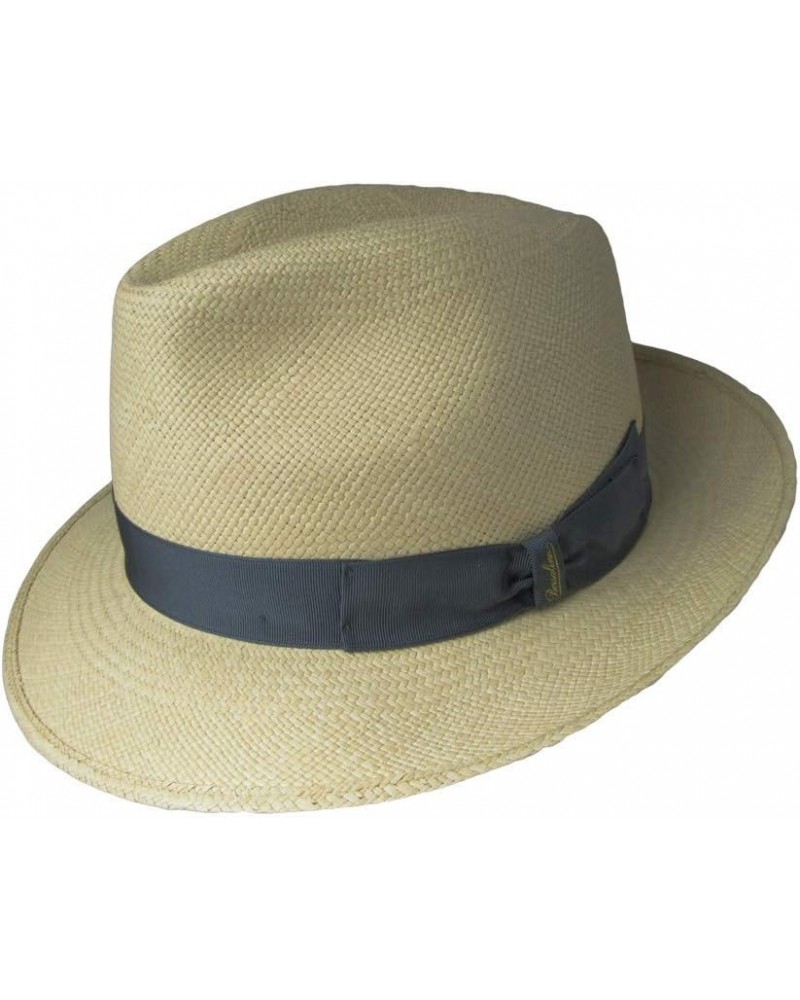 FINO Panama Fedora 2 1/2″ Brim Natural With Girgio Hatband $85.40 Fedoras