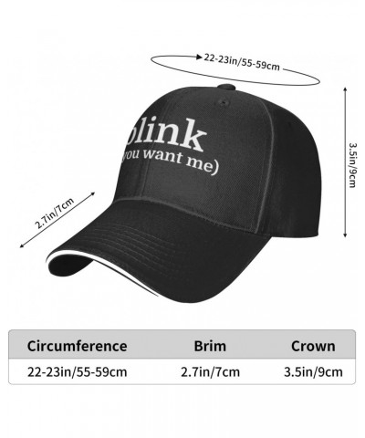 Blink (If You Want Me) Unisex Baseball Cap Vintage Men Women Low Profile Dad Hat Adjustable,Black $11.27 Baseball Caps