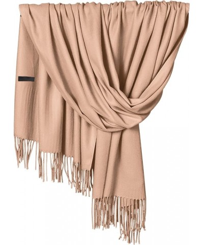 Winter Warm Wraps For Women Pure Cashmere Shawl Wraps Extra Large Thick Soft Pashmina Scarf Solid Color Shawl Khaki-a $7.44 S...