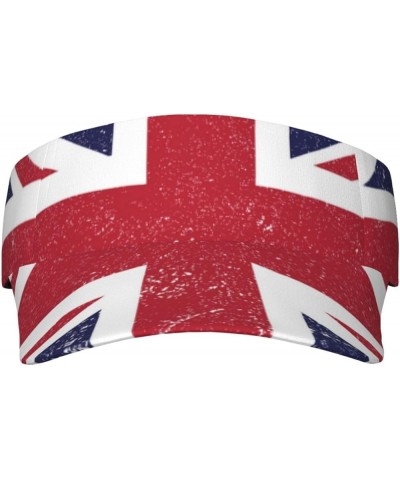 Cute Flag Hat Women Men Adjustable Flag Visor Hat Summer Fashion Sport Sun Cap Beach Flag Hat Britain _Flag $12.36 Visors