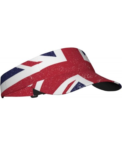 Cute Flag Hat Women Men Adjustable Flag Visor Hat Summer Fashion Sport Sun Cap Beach Flag Hat Britain _Flag $12.36 Visors