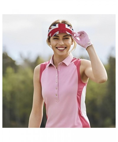 Cute Flag Hat Women Men Adjustable Flag Visor Hat Summer Fashion Sport Sun Cap Beach Flag Hat Britain _Flag $12.36 Visors