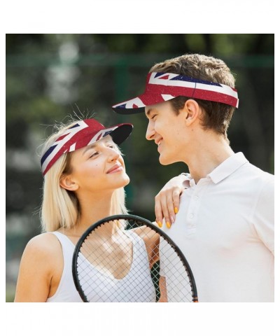 Cute Flag Hat Women Men Adjustable Flag Visor Hat Summer Fashion Sport Sun Cap Beach Flag Hat Britain _Flag $12.36 Visors