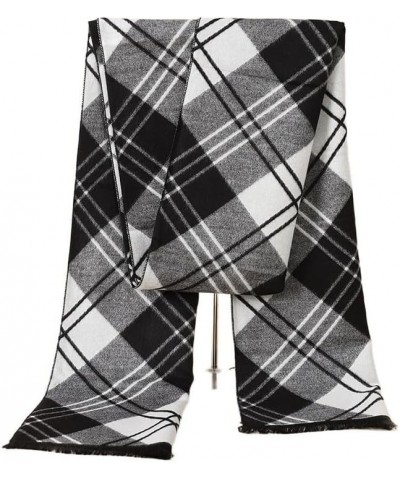 Autumn and winter warm plaid men's scarf cashmere wool soft striped long scarf Styles-20 $10.51 Scarves