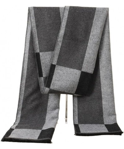 Autumn and winter warm plaid men's scarf cashmere wool soft striped long scarf Styles-20 $10.51 Scarves