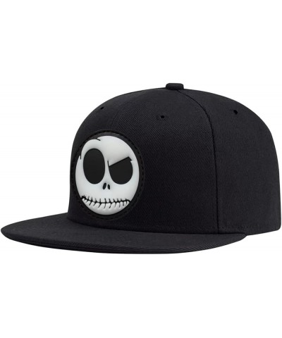 Classic Snapback Hats Skull Embroidery Adjustable Flat Bill Hat Unisex Baseball Caps 24hat $13.51 Baseball Caps