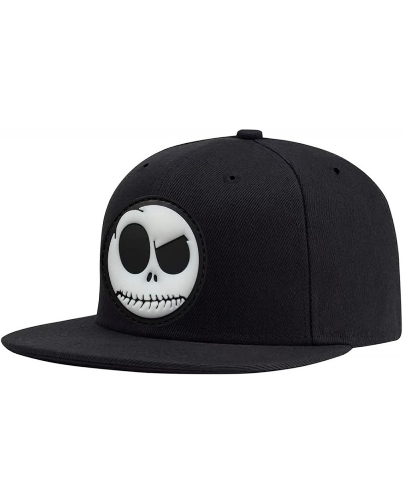 Classic Snapback Hats Skull Embroidery Adjustable Flat Bill Hat Unisex Baseball Caps 24hat $13.51 Baseball Caps