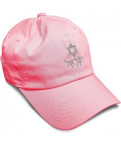 Soft Baseball Cap Hebrew Israel Star of David A Embroidery Symbols Cotton Dad Hats for Men & Women Coral Design Only $15.89 B...