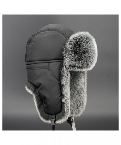 Adjustable Lei Feng Hat Male Ear Protection Flying Hat Female Youth Warm Wool Hat D $58.36 Bomber Hats