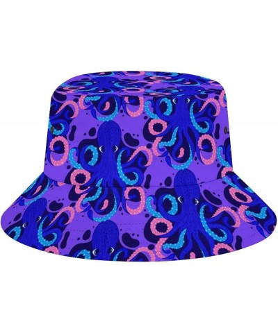 Bucket Hat Octopus Fashion Unisex Packable Travel Sun Caps Teens Women Men Novelty Outdoor Hats Octopus 5 $11.74 Bucket Hats