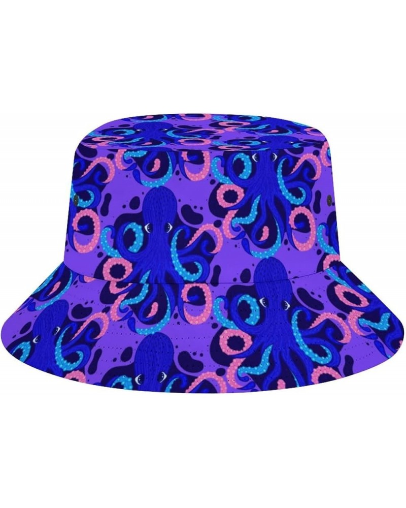 Bucket Hat Octopus Fashion Unisex Packable Travel Sun Caps Teens Women Men Novelty Outdoor Hats Octopus 5 $11.74 Bucket Hats