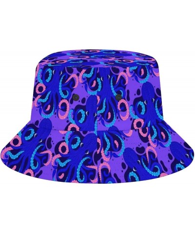 Bucket Hat Octopus Fashion Unisex Packable Travel Sun Caps Teens Women Men Novelty Outdoor Hats Octopus 5 $11.74 Bucket Hats