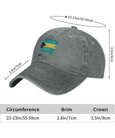 Vintage Bahamas Bahamian Flag Baseball Cap Casquette Hat for Men Women Gray $8.85 Baseball Caps