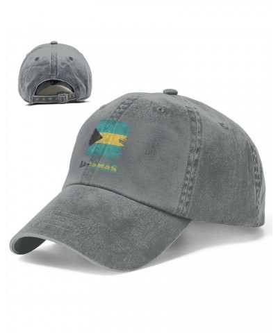 Vintage Bahamas Bahamian Flag Baseball Cap Casquette Hat for Men Women Gray $8.85 Baseball Caps