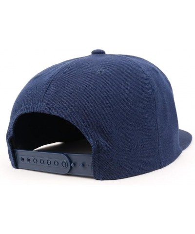 Orlando Old English Embroidered Flatbill Snapback Navy $12.60 Baseball Caps