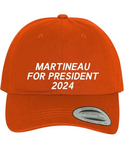 Martineau for President 2024 - Comfortable Dad Hat Baseball Cap Orange $14.34 Baseball Caps