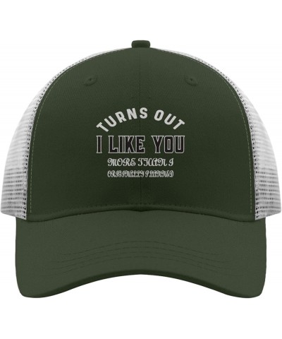 turnss Out i Like You More thans i Originally plannedd Hats Womens Summer hat Apricot Men's Hats Gifts for Son Golf Hat Army ...