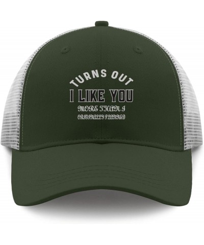 turnss Out i Like You More thans i Originally plannedd Hats Womens Summer hat Apricot Men's Hats Gifts for Son Golf Hat Army ...