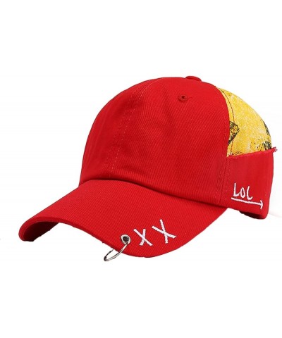 Unisex Quick Dry Baseball Cap Embroidered Tennis Caps Hip Hop Sports Hat UV Protection Outdoor Cap Red 2 $9.69 Baseball Caps