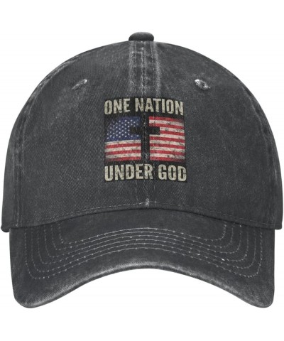 Christian Patriotic American Flag Hat Man's Women Christmas Hats Unisex Sandwich Caps Cowboy Baseball Caps Black $10.84 Baseb...