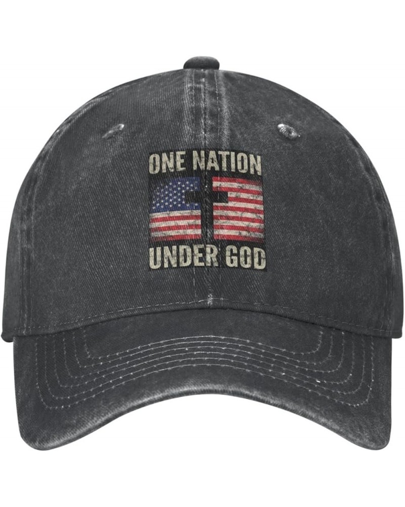 Christian Patriotic American Flag Hat Man's Women Christmas Hats Unisex Sandwich Caps Cowboy Baseball Caps Black $10.84 Baseb...