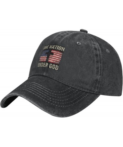 Christian Patriotic American Flag Hat Man's Women Christmas Hats Unisex Sandwich Caps Cowboy Baseball Caps Black $10.84 Baseb...