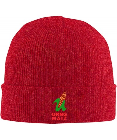 Urng_Maiz Knit Hat Fashion for Unisex Warm Cute Beanie Hat Red $11.19 Skullies & Beanies