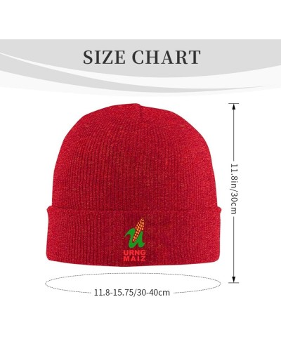 Urng_Maiz Knit Hat Fashion for Unisex Warm Cute Beanie Hat Red $11.19 Skullies & Beanies