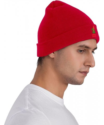 Urng_Maiz Knit Hat Fashion for Unisex Warm Cute Beanie Hat Red $11.19 Skullies & Beanies