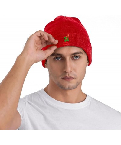 Urng_Maiz Knit Hat Fashion for Unisex Warm Cute Beanie Hat Red $11.19 Skullies & Beanies